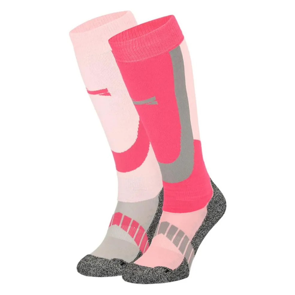 Xtreme Sockswear skisokken pink 2-Pack