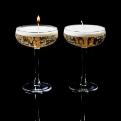 Yes We Candle  Champagne kaars transparant