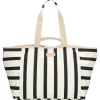 ZEBRA Richelle strandtas black white