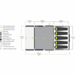 Zempire EVO TL V2 opblaasbare tent green