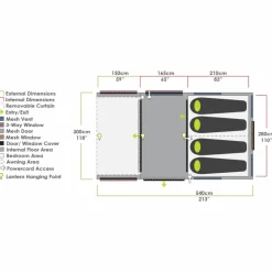 Zempire EVO TM V2 opblaasbare tent green